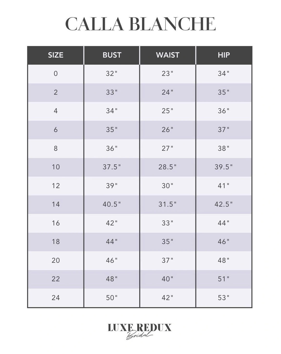 Calla Blanche Jill - Size 12