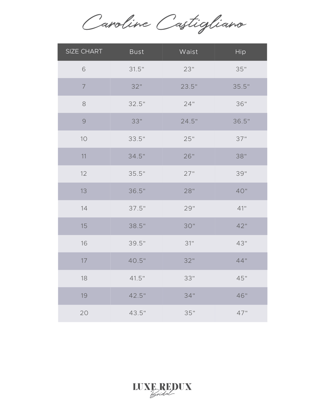 Caroline Castigliano Shaftesbury - Size 14