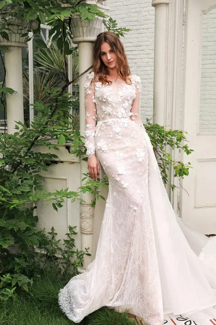 Dany Tabet Cascade [Sleeveless] + Overskirt - Size 10