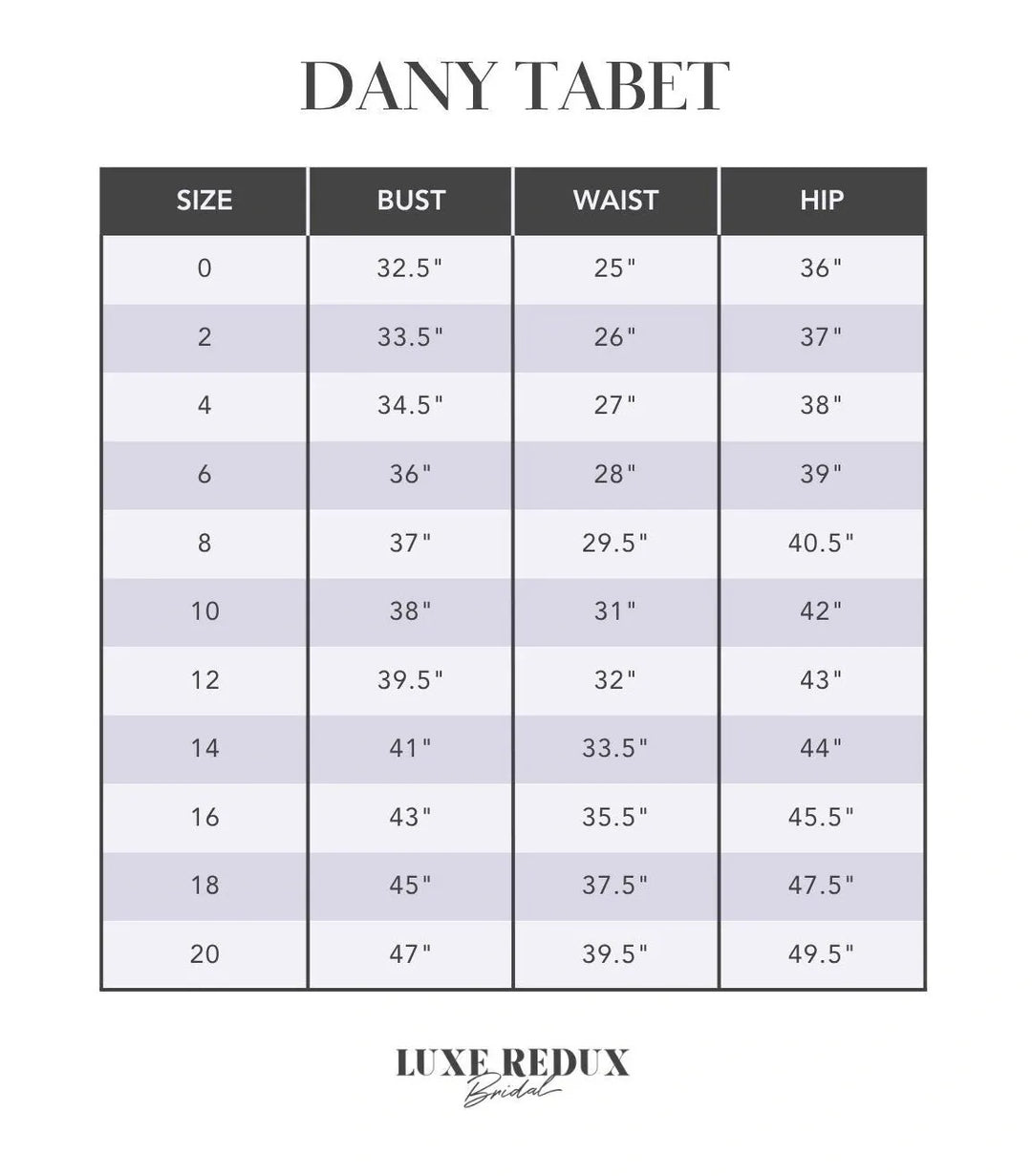 Dany Tabet Saussey + Overskirt - Size 8