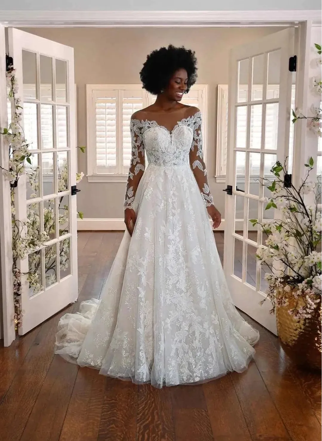 summer wedding dresses with sleeves Ksyfinmag for Bride 2023 Chiffon Beach V Neck Long Sleeve Bridal Dress A Line Open Back Bohemian Wedding Gown Ivory US2 : Clothing, Shoes & Jewelry eve wedding dresses June Bridals Flowy Long Sleeve