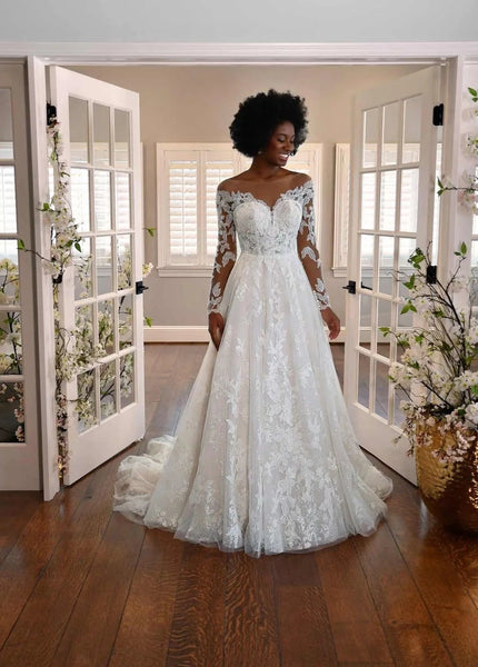 Shop 100+ Off The Shoulder Wedding Dresses Online - Luxe Redux Bridal