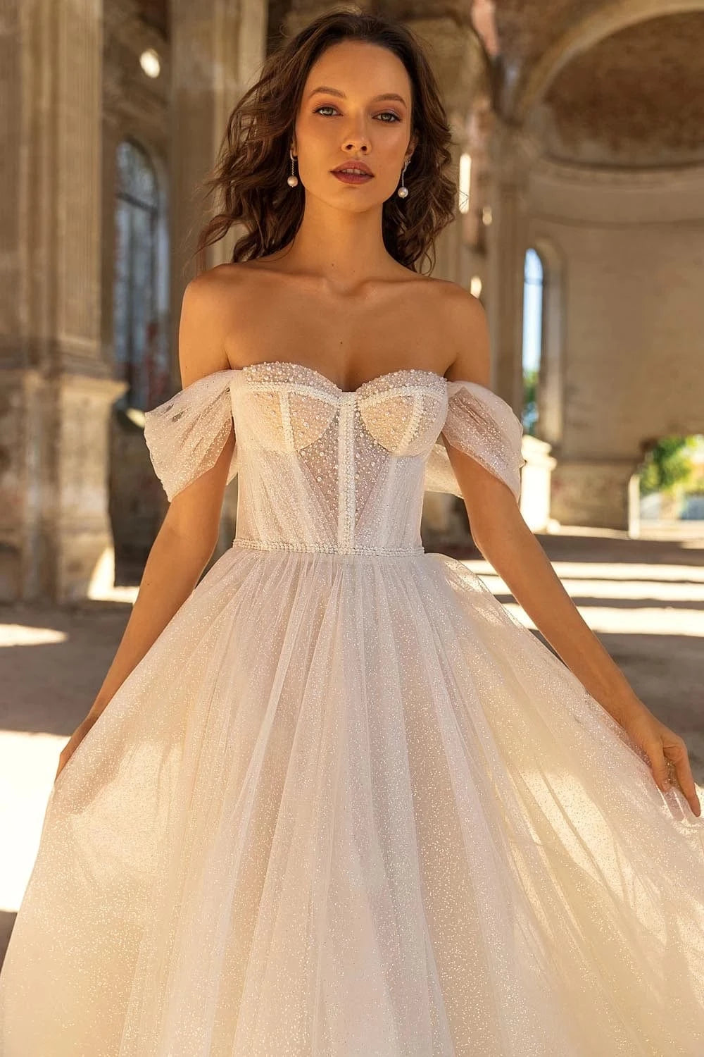 eva lendel off the shoulder dress Never Worn Eva Lendel Jess Wedding Dress
