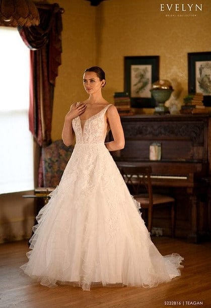 Evelyn Bridal Teagan [Without Ruffles] - Size 16