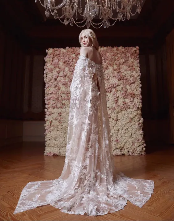 Gala by Galia Lahav Lyric + Cape - Size 10