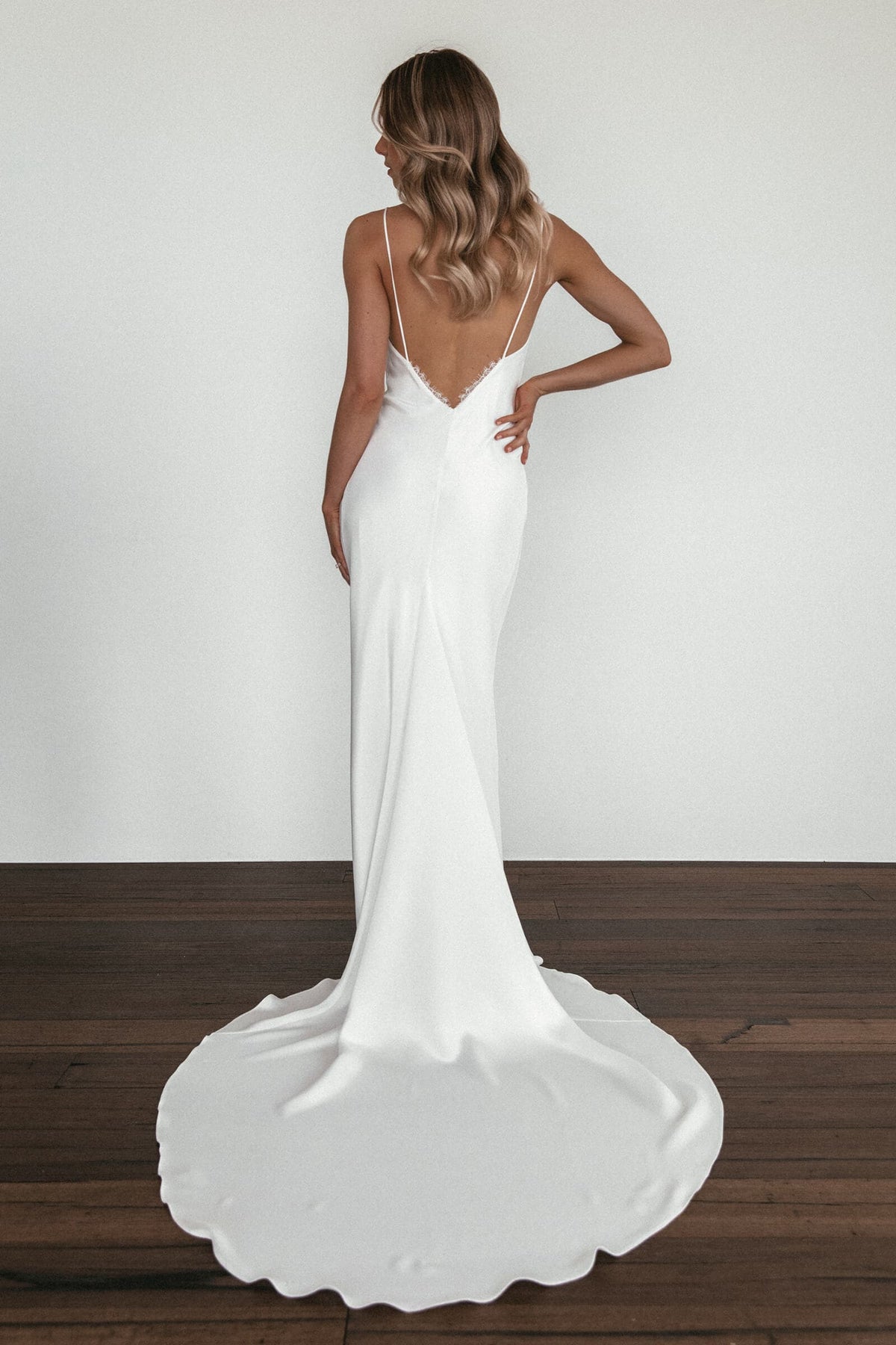 maxi dress prom Gold Satin Pleated Halter Open Back Simple Prom Bridesmaid Dress