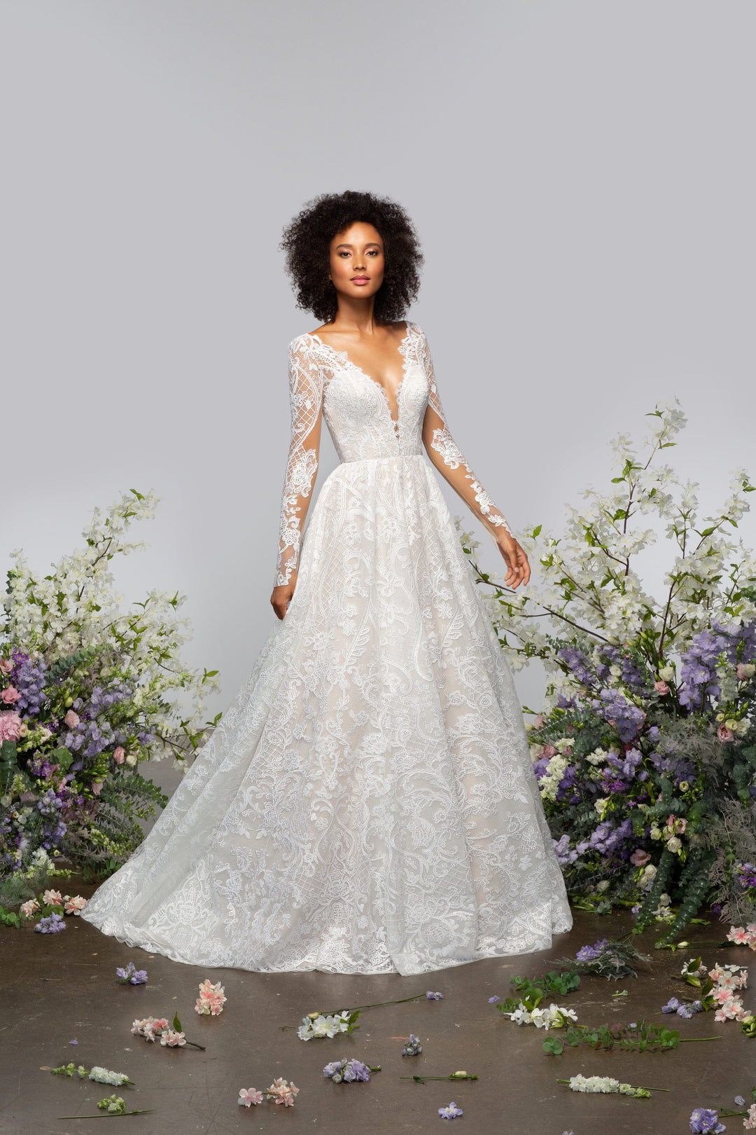 hayley paige long sleeve lace wedding dress long sleeve lace wedding dress - hayley paige
