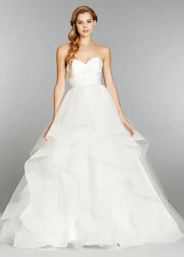 Hayley paige strapless wedding dress hot sale