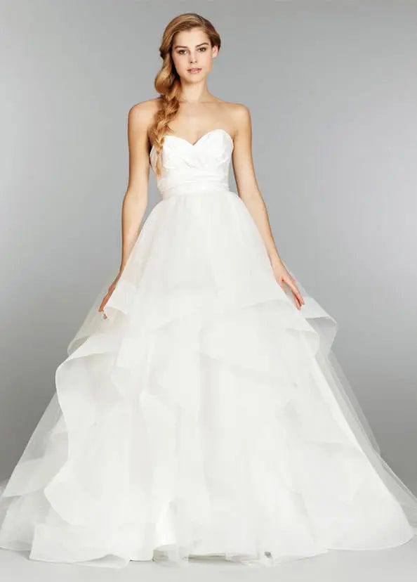 Hayley paige strapless wedding dress hotsell