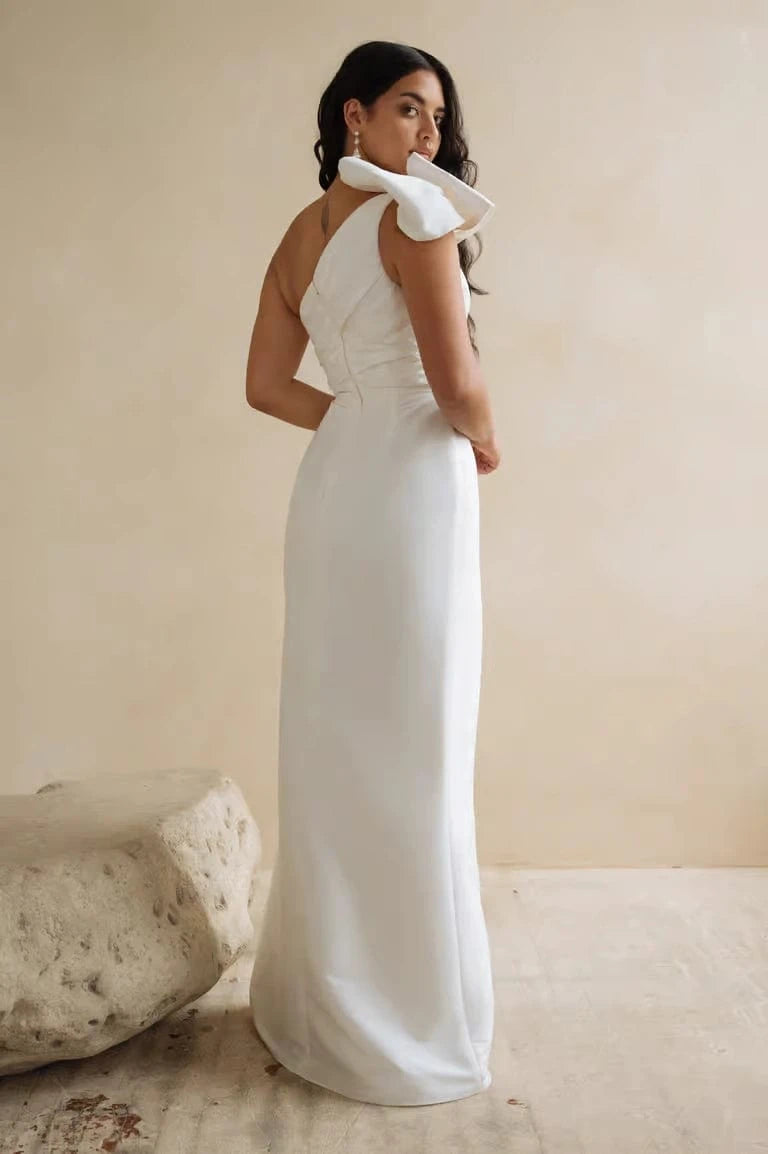 jenny yoo one shoulder dress Jenny Yoo Bridesmaid Dress Carolina Ivory