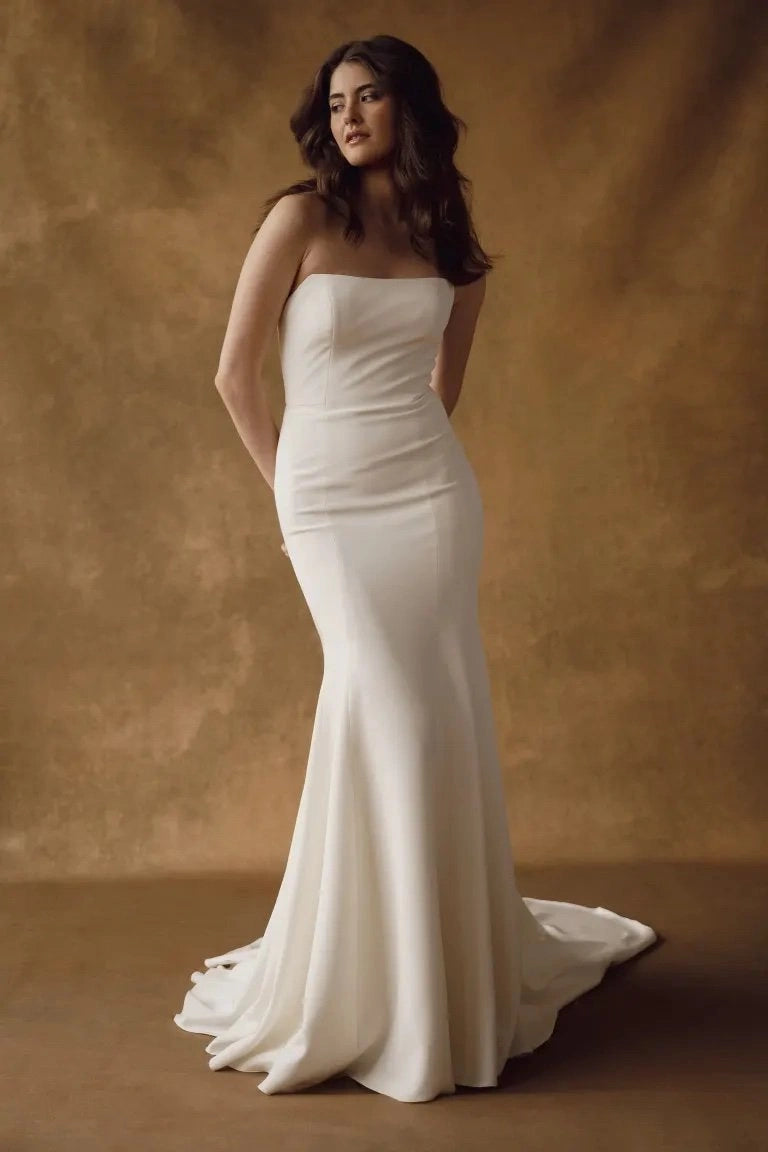 Jenny Yoo Keri + Shrug - Size 10