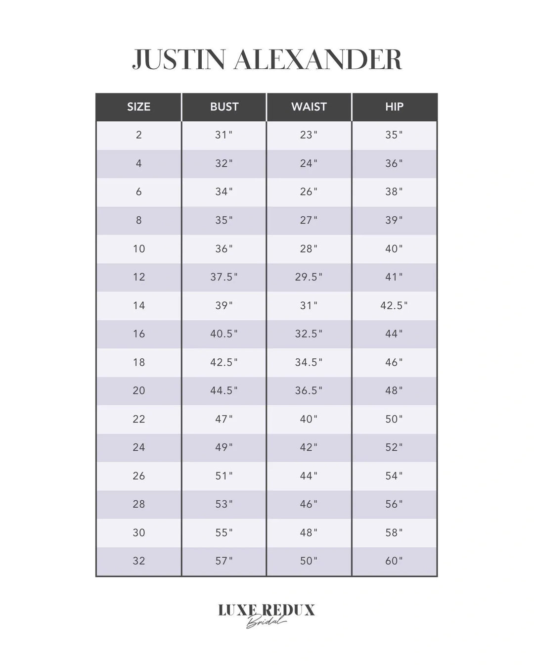 Justin Alexander 88230 - Size 8