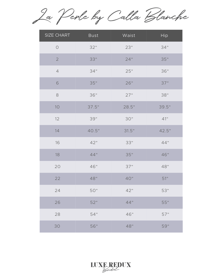 La Perle Meredith - Size 14