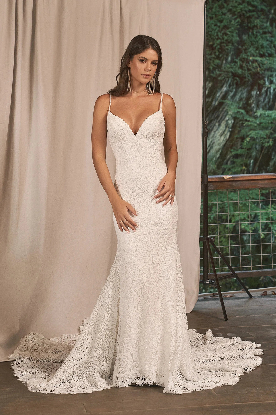lillian west fit and flare wedding dress Lillian West 66292