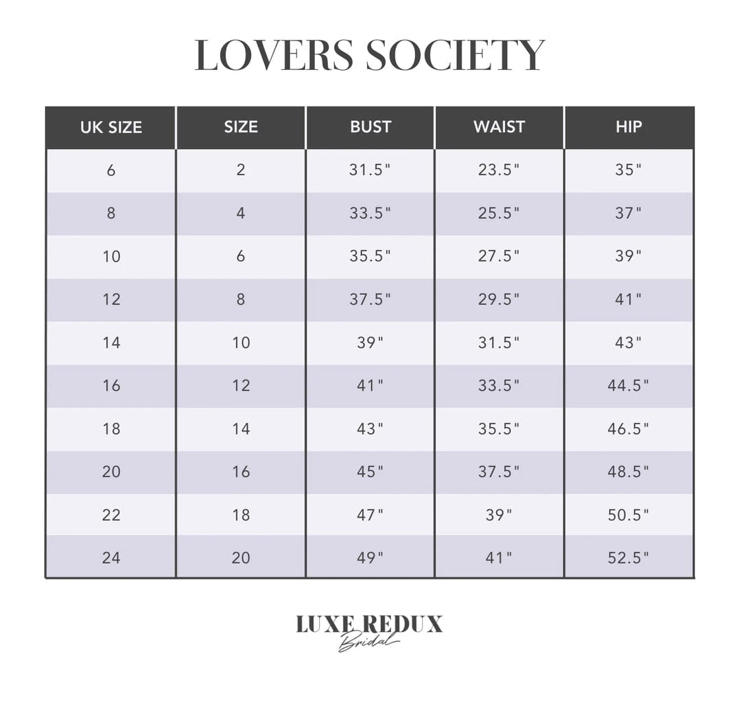 Lovers Society Hudson - Size 14