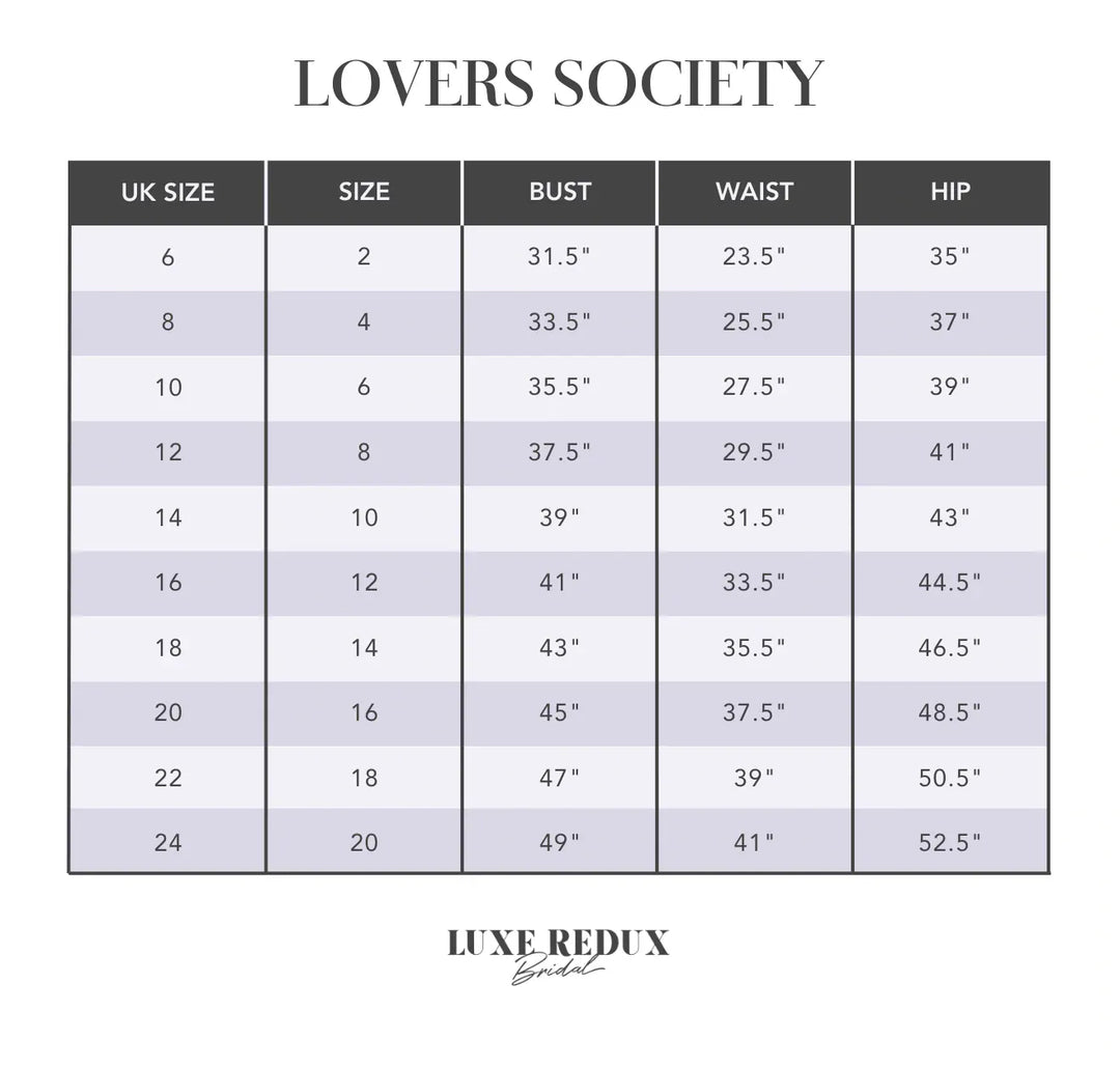Lovers Society Faye - Size 12