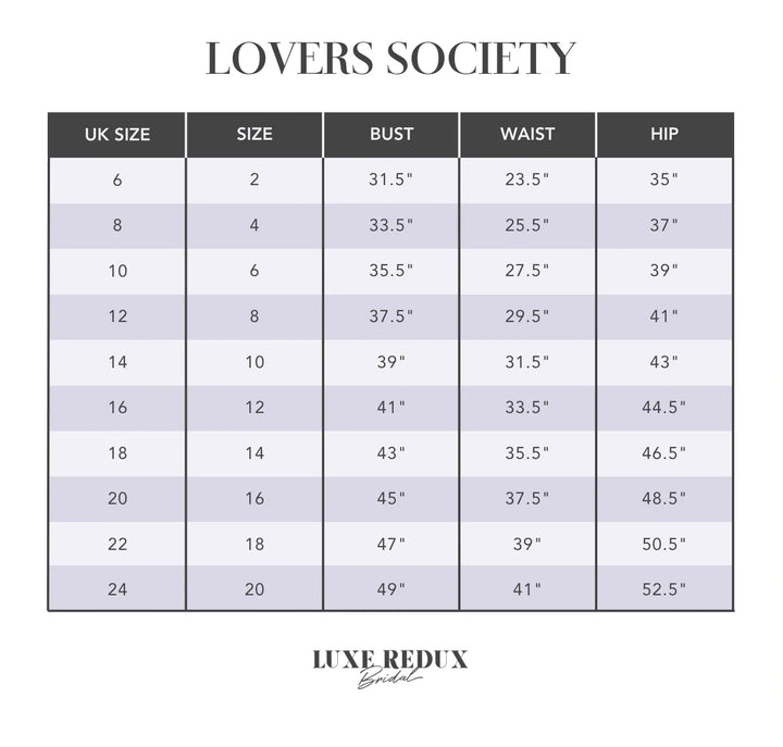 Lovers Society Piper - Size 16