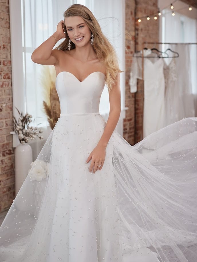 Maggie Sottero Sahar Pearl Overskirt - SIze 16