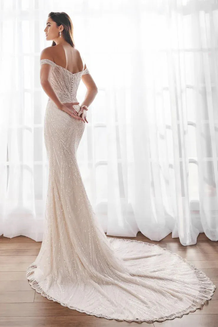 Martin Thornburg Jaelyn MT5107 + Overskirt - Size 12