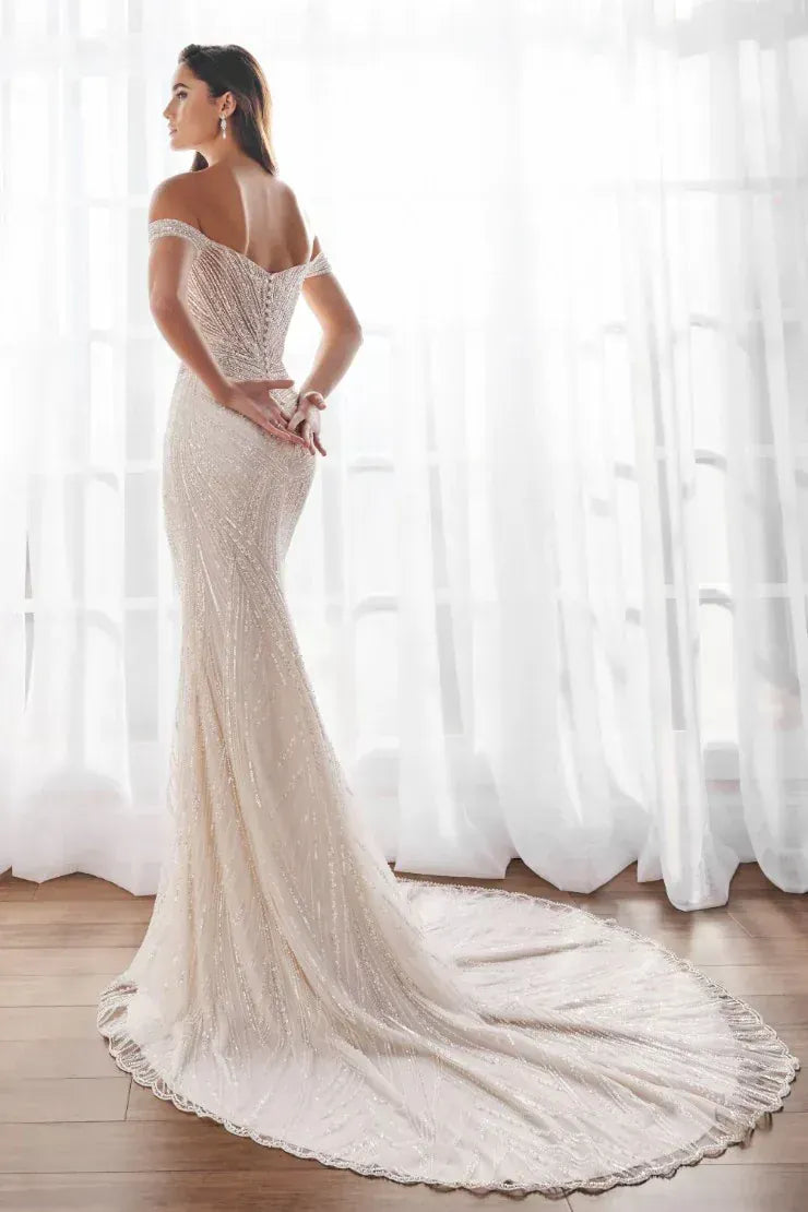 Martin Thornburg Jaelyn MT5107 + Overskirt - Size 12