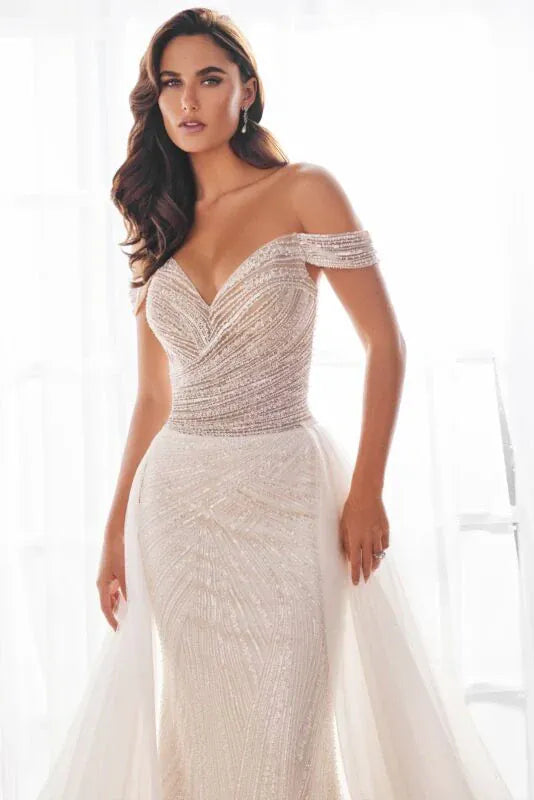 Martin Thornburg Jaelyn MT5107 + Overskirt - Size 12