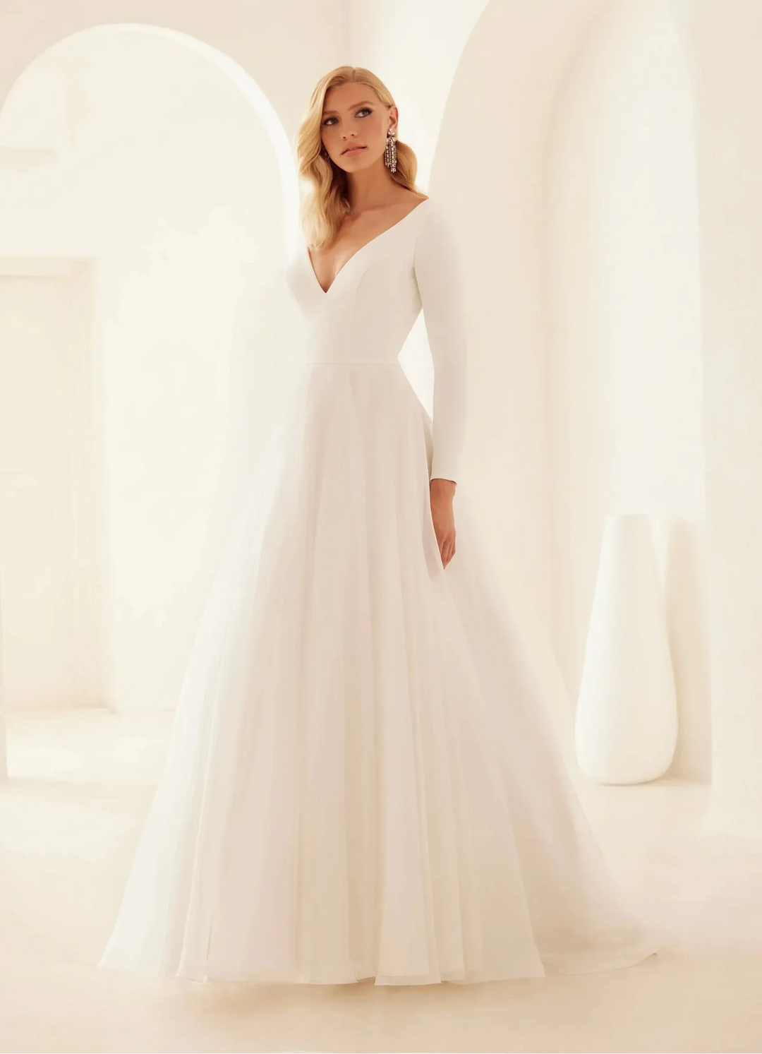 mikaella long sleeve wedding dress Mikaella 2325