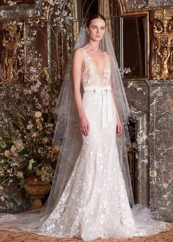 monique lhuillier lace wedding dress price Iconic Designs Bridal Lookbook Monique Lhuillier