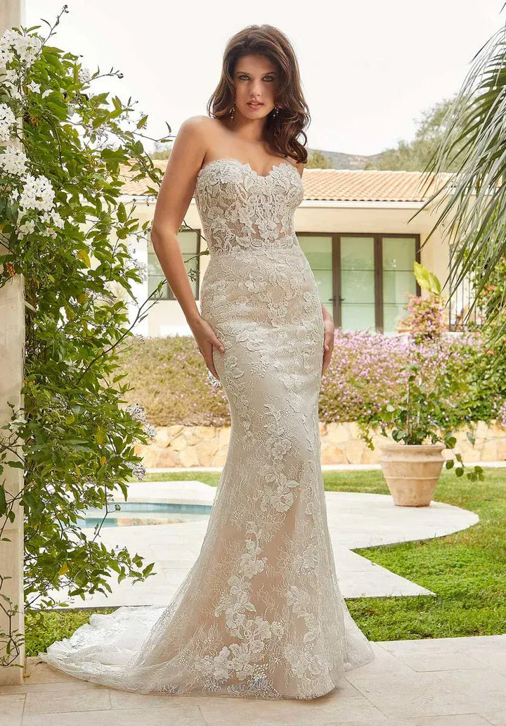 Morilee Megan + Overskirt - Size 10