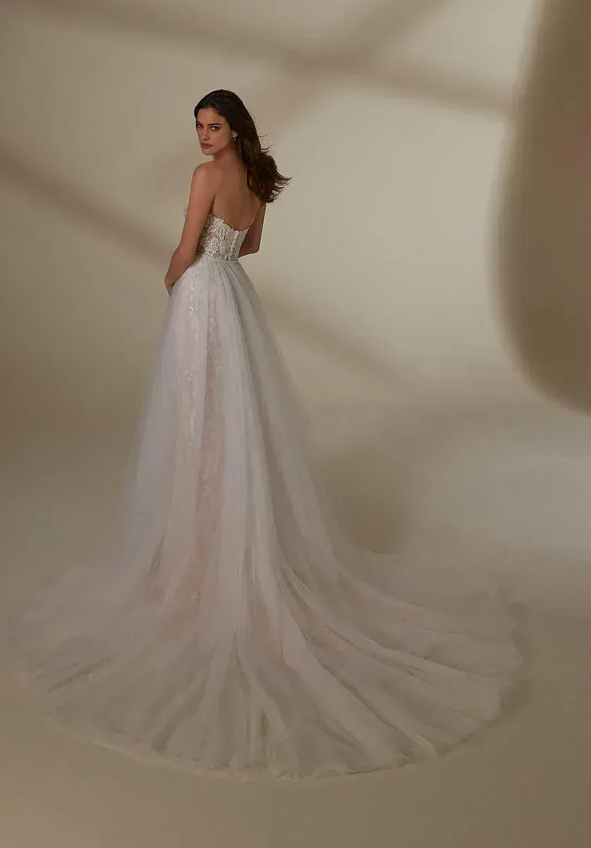 Morilee Megan + Overskirt - Size 10