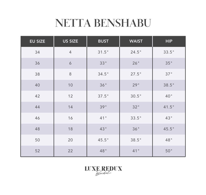 Netta BenShabu Beth - Size 16