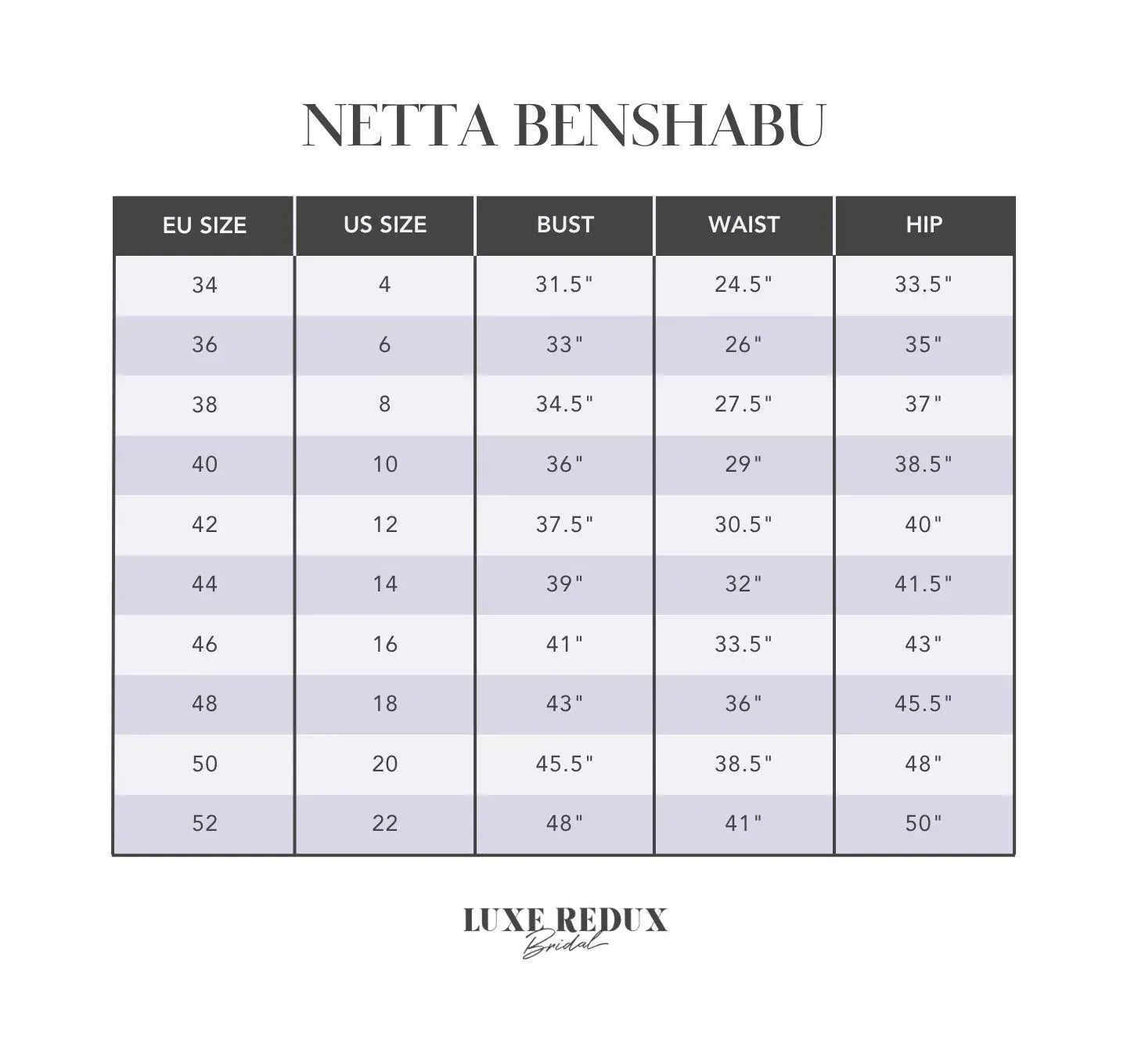 Netta BenShabu Symon Nb.Br.2002.A - Size 12 Size Chart