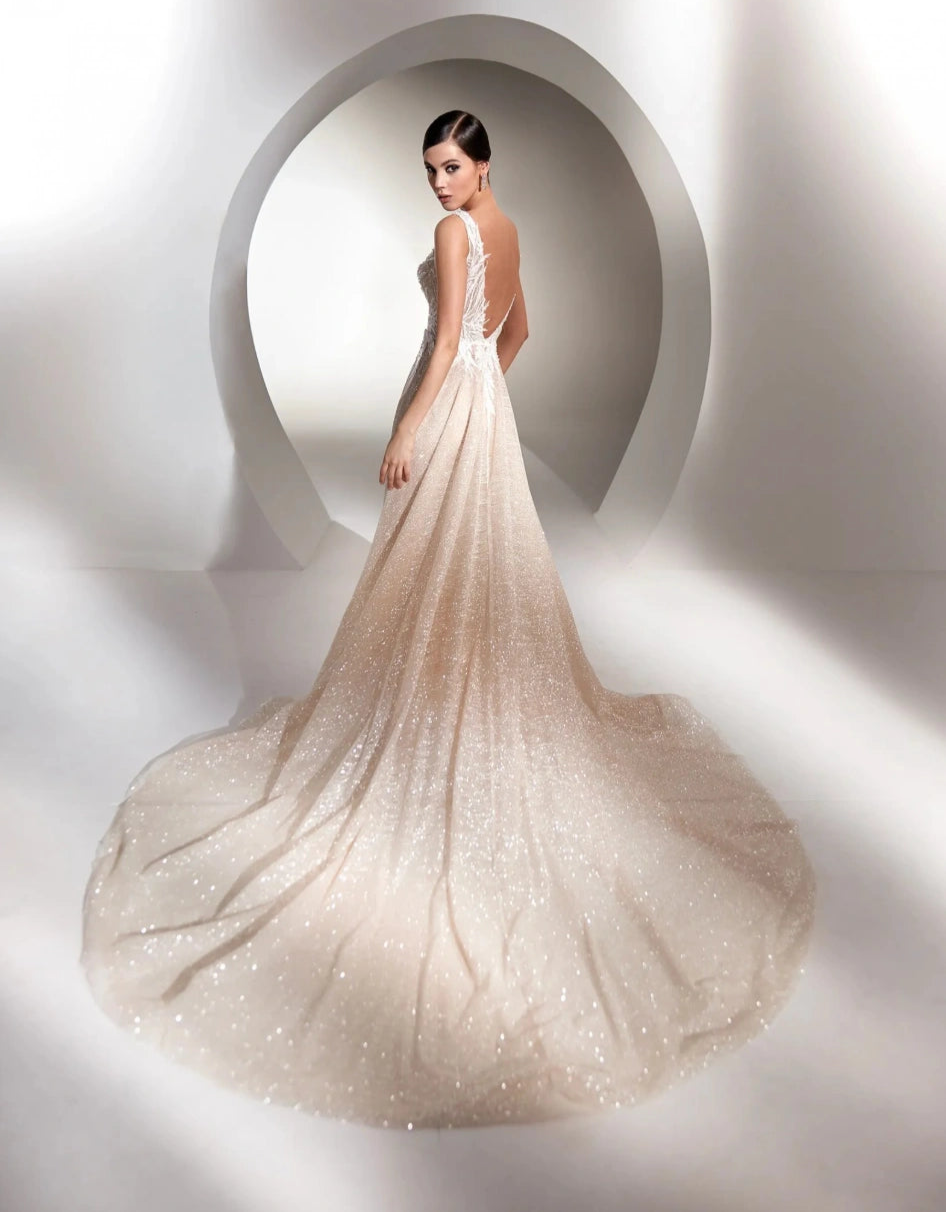 Nicole Milano Almas + Overskirt - Size 10