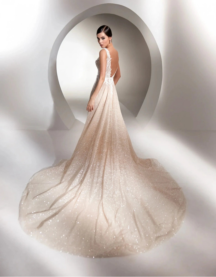 Nicole Milano Almas + Overskirt - Size 10
