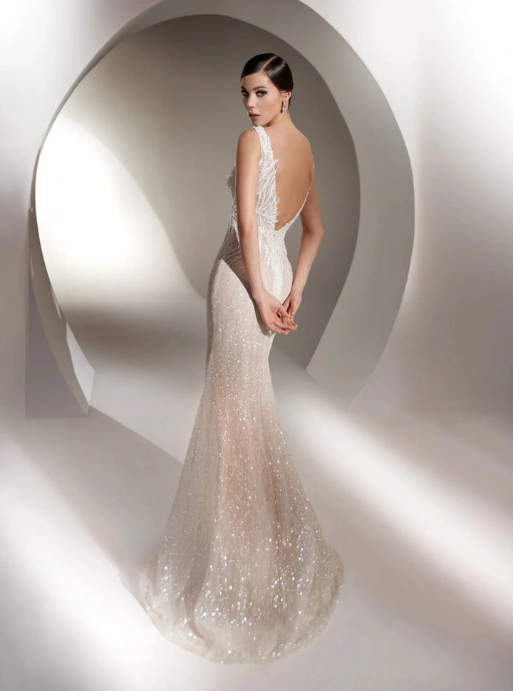 Nicole Milano Almas + Overskirt - Size 10