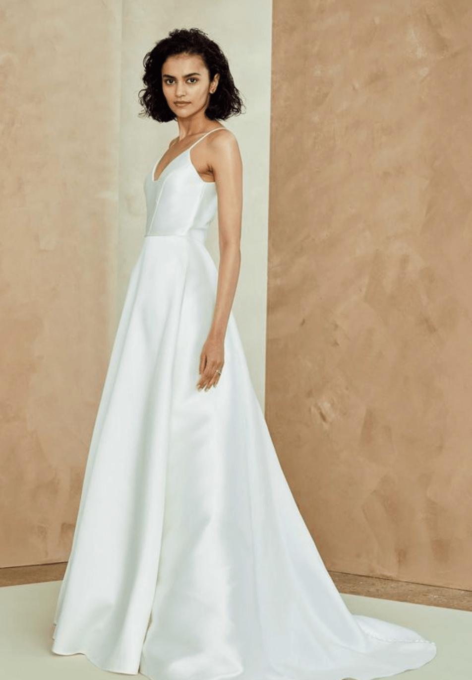 Amsale Spaghetti Strap Wedding Dress