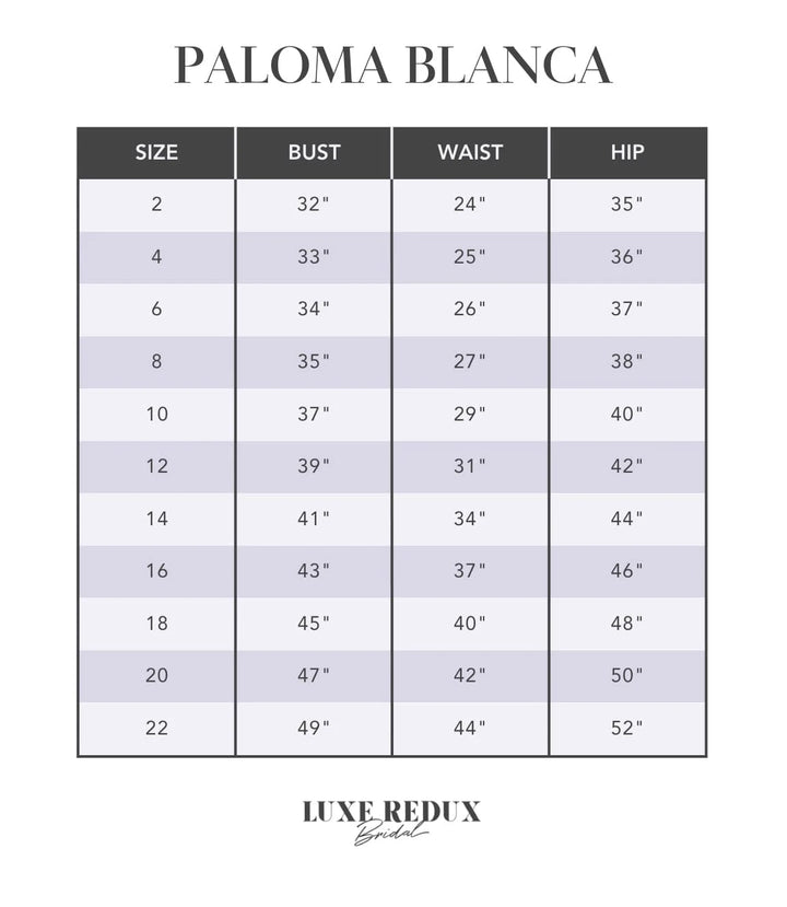 Paloma Blanca P5026X - Size 12