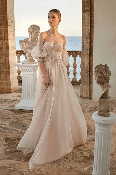 marchesa long sleeve wedding dress Marchesa for Pronovias Bloom