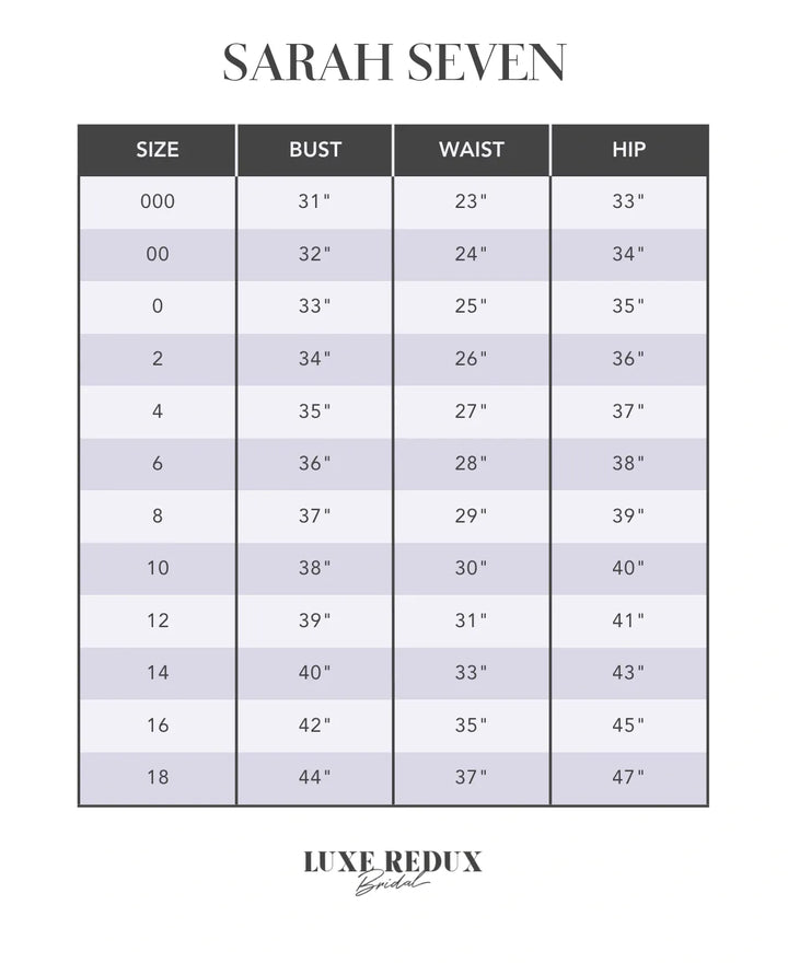 Sarah Seven Emily - Size 12