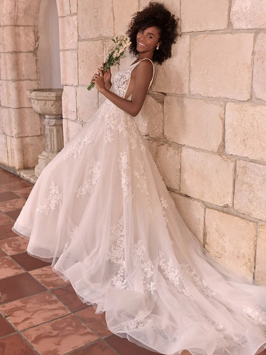 pink bridal dress Blush A-line Sweetheart Floral Wedding MW761 making it an unforgettable addition to any plus Shop 50+ Pink Wedding Dresses