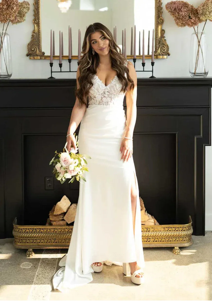 wedding dress sample sale Shopping 101 a deep open back Wedding dress sample sale |