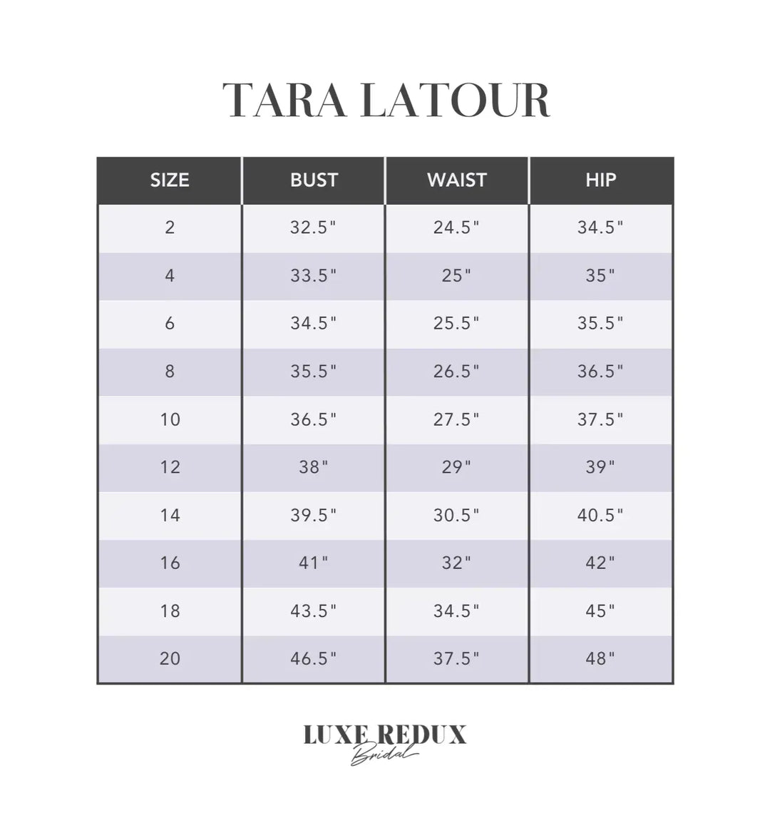 Tara LaTour Evie - Size 14