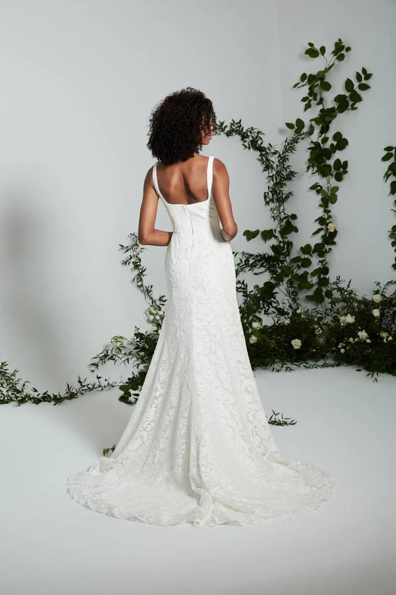theia lace wedding dress Theia Garnet