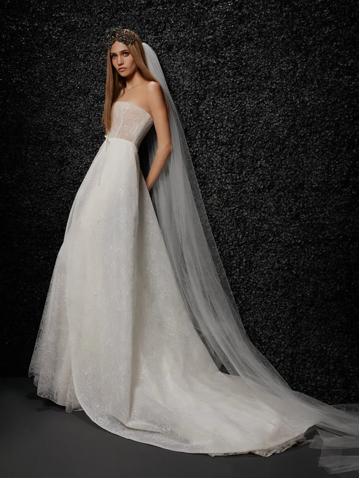 Vera Wang Bride Lise + Overskirt - Size 10