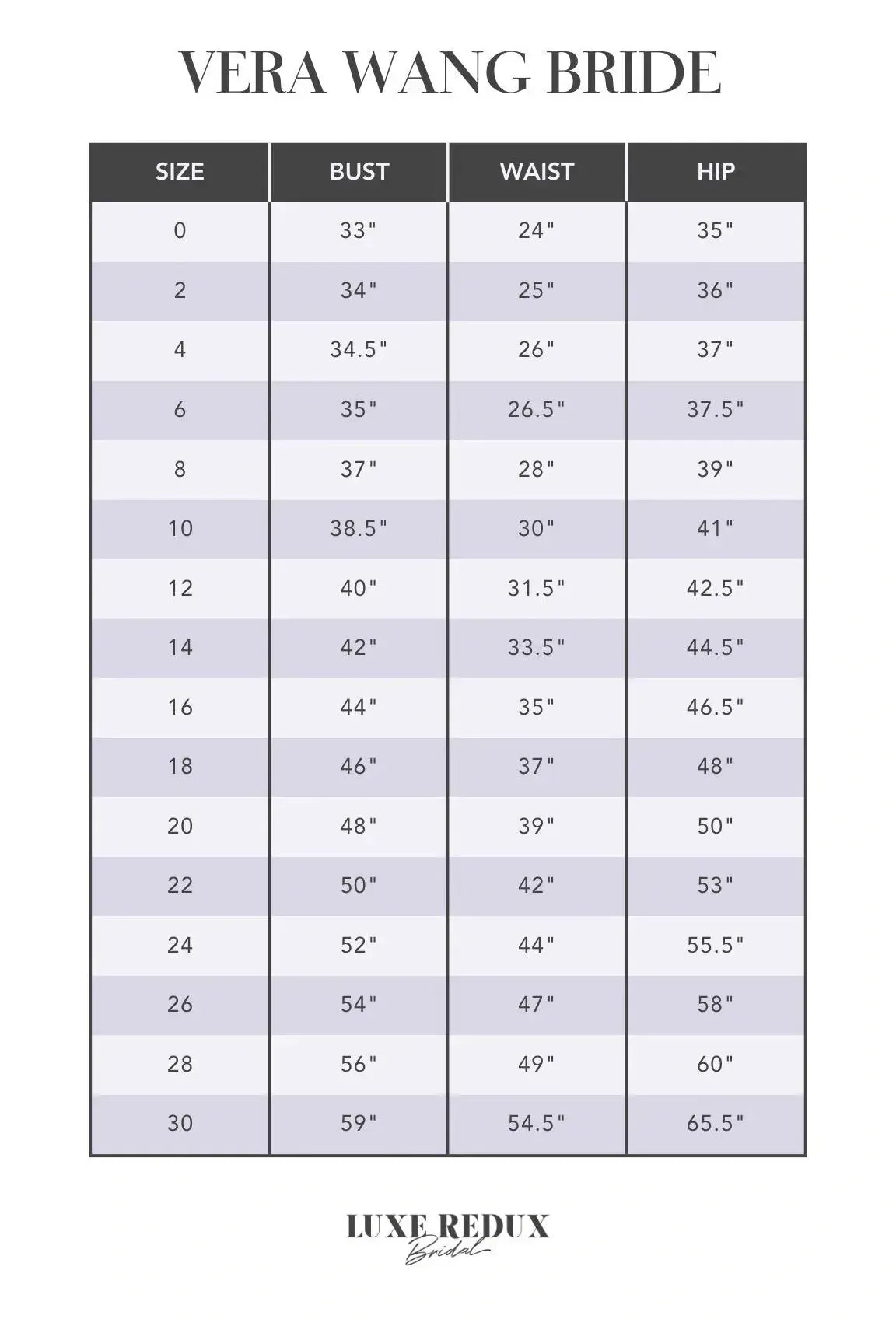 Vera Wang Bride Fidelina - Size 8 Size Chart