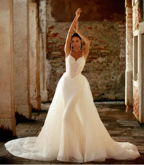Viero Bridal Kendall + Overskirt [Custom] - Size 12