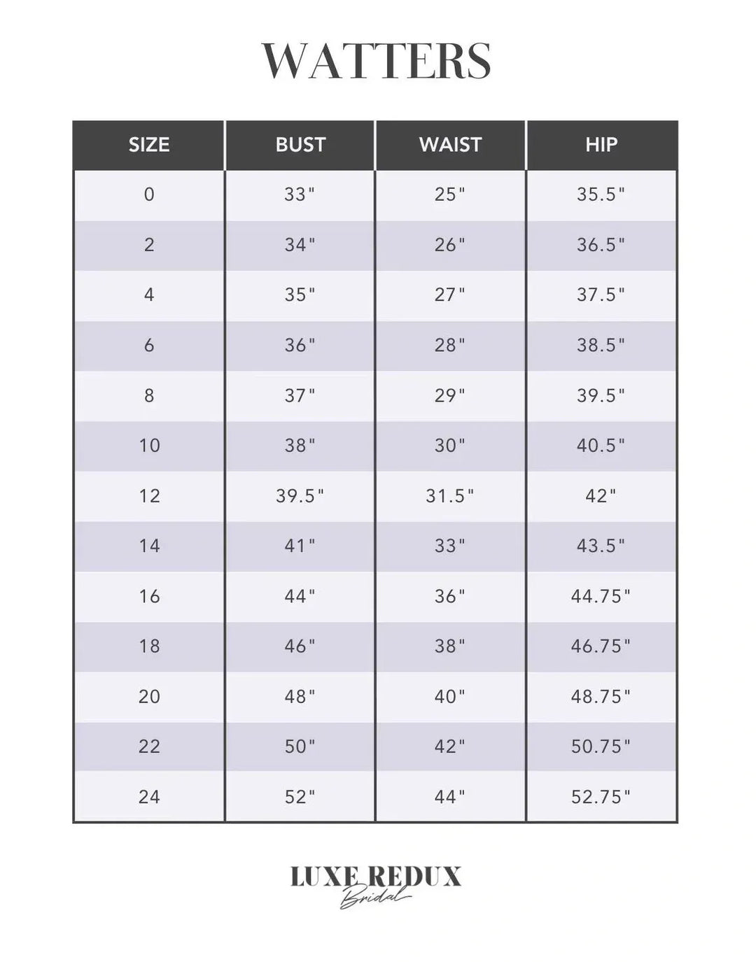 Watters Brilliante - Size 14