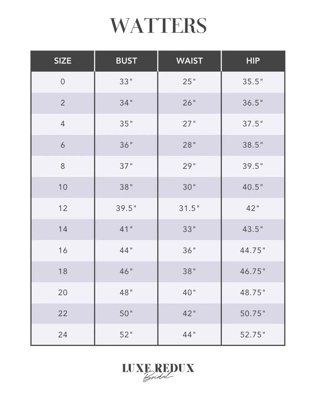 Watters Gioia 65405B - Size 12