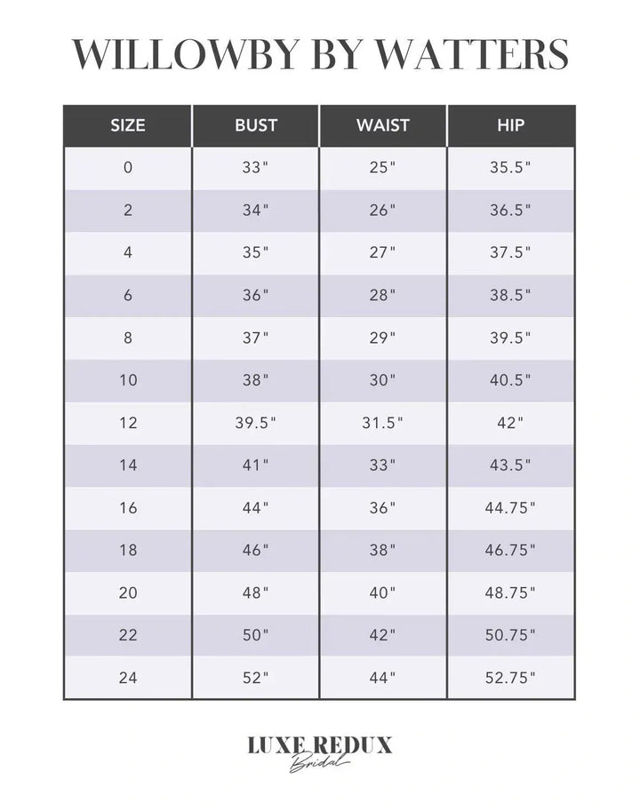 Willowby by Watters Jaislyn With Sleeves 51711S - Size 12