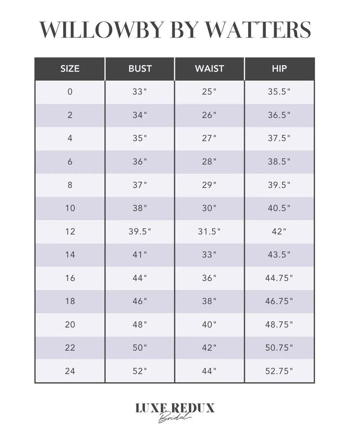 Willowby by Watters Ula 53716 - Size 12