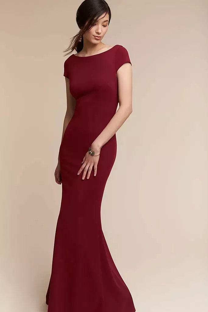 katie may red dress Leyla Gown
